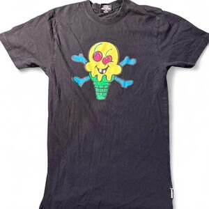 ICECREAM Men's Black and Grey Tshirt